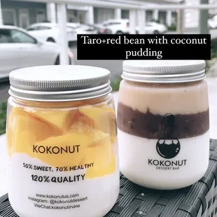 Coconut Pudding w/ Mango