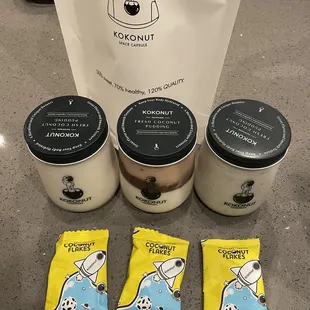 Desserts came in this bag along with shredded coconut