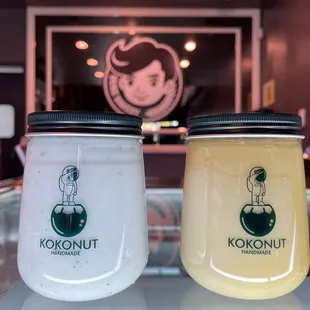 Black Sesame and Coffee Kokonut Jars