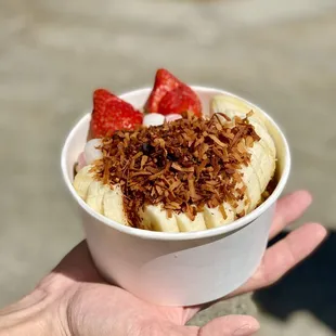 Acai Supreme Bowl with added Mochi rice balls