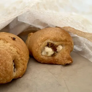 House made sausage maple pastry. Filling was delicious. Pastry tasted like Pillsbury crescent rolls :(