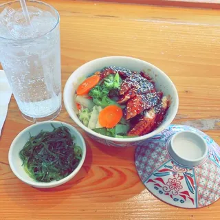 Unagi Bowl (with Steamed Vegetables)