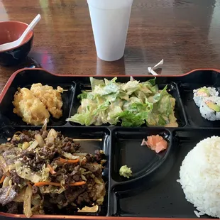 lunch combo beef bulgogi.