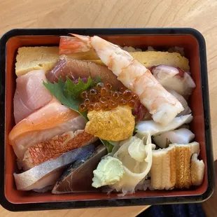 Chirashi bowl ($38)