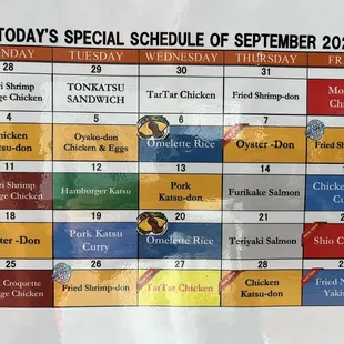 September 2023 specials