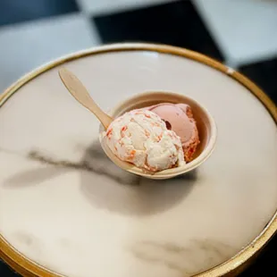 a small bowl of ice cream