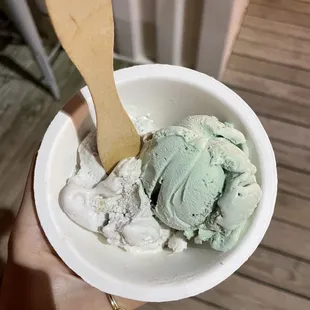 Monkey business &amp; mint chocolate chip!
