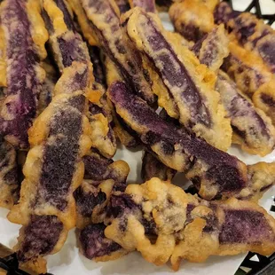Purple sweet yam fries