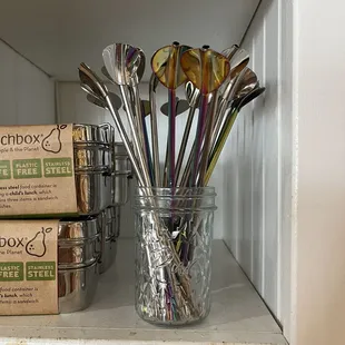 Reusable shave ice straws - how cute!