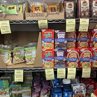 a variety of snacks