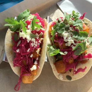 Sweet potato black bean tacos