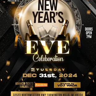 Our holiday celebration continues on Tuesday with our annual New Years Eve celebration featuring @vdj_wada on the wheels of steel.