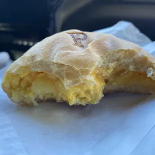 Potato egg and cheese kolache