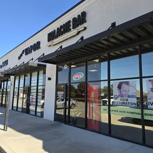 the front of the restaurant