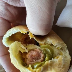 Small Sausage with Jalapenos Kolache