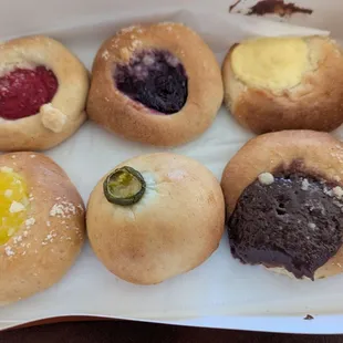 food, dough desserts, donuts