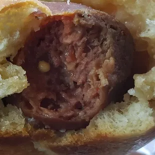 VENISON SAUSAGE ROLL! The best item on the menu!! H E A V E N L Y! Sorry for the ugly pic.