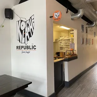 the interior of a restaurant