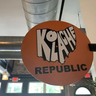 Sign inside The Daily Growler