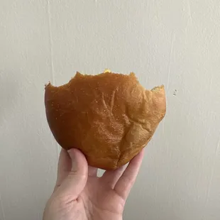 Half eaten kolache