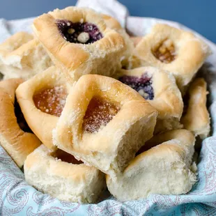 Mixed fruit filled kolaches
