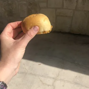 One of the kolaches! Not to big and not to small, just the right size