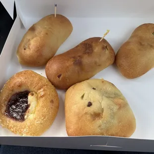 Variety of kolaches.