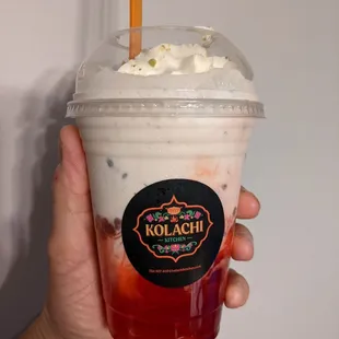I don&apos;t remember what this dessert beverage was called, but it was very floral and sweet. Not bad, but not my cup of tea