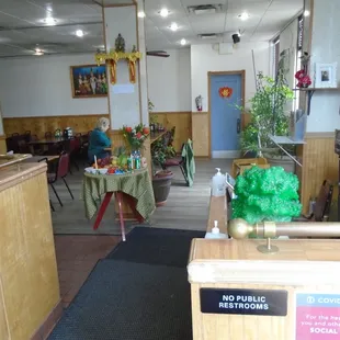 View looking to the right from the front entryway.