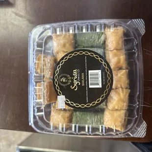 We have Syrian baklava