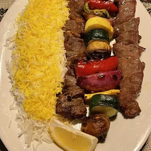 Shish Kabob Combo(serves 2)!