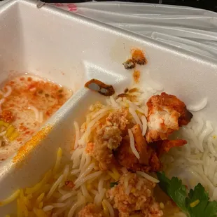The Plastic was burned and melted with my meals .
