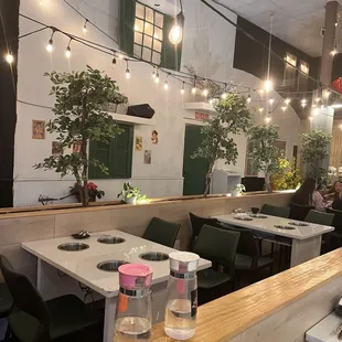 Entering the hotpot restaurant in the Kolben food gallery