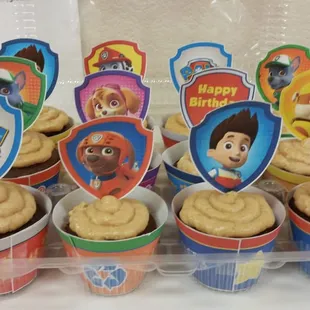 Peanut butter dressed in PawPatrol