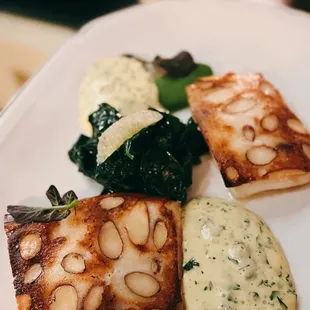 Seared Fluke Young Spinach