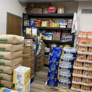 a variety of food items