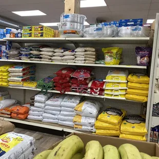 a variety of food items