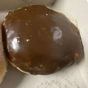Cream filled chocolates donut - delish. Not too sweet. I&apos;m glad I bought 2