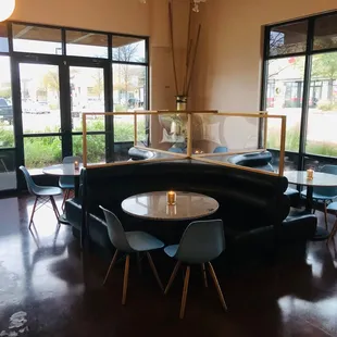 a corner seating area