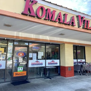 the front of the store