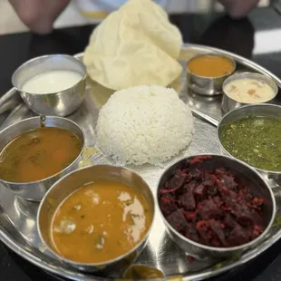 Lunch Thali -- Available from 1130am