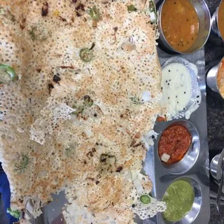 Onion Chili Rava Dosa