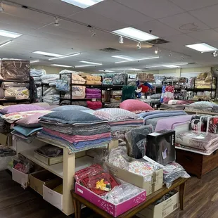 a room full of clothing and accessories