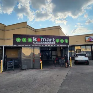 Entrance area of Komart Marketplace.