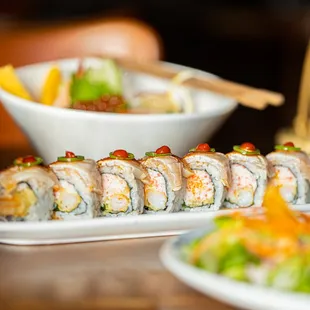 sushi and sashimi, food