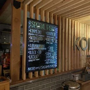 Sushi Board with specials