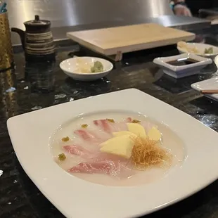 Madai Lemon Yuzu Sashimi