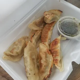 Fried dumplings, 8 for under $5.