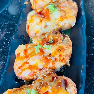 Baked lobster toast