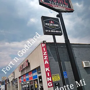 the front of the restaurant